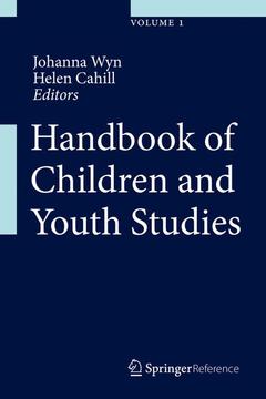 Couverture de l’ouvrage Handbook of Children and Youth Studies