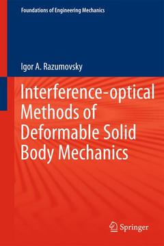 Couverture de l’ouvrage Interference-optical Methods of Solid Mechanics