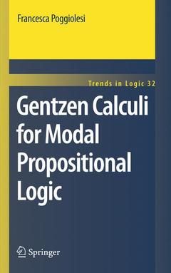 Couverture de l’ouvrage Gentzen Calculi for Modal Propositional Logic