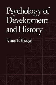 Cover of the book Psychology of Development and History