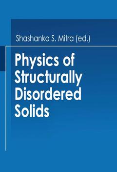 Couverture de l’ouvrage Physics of Structurally Disordered Solids