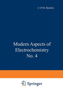 Couverture de l’ouvrage Modern Aspects of Electrochemistry No. 4