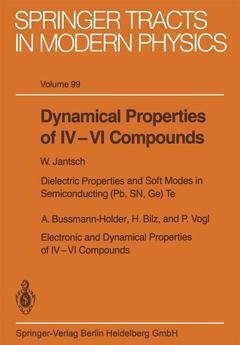 Couverture de l’ouvrage Dynamical Properties of IV–VI Compounds
