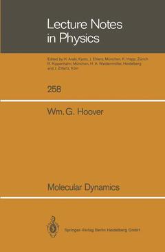 Couverture de l’ouvrage Molecular Dynamics