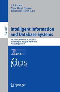 Cover of the book Intelligent Information and Database Systems