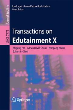 Couverture de l’ouvrage Transactions on Edutainment X