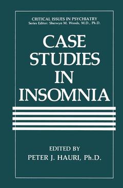 Couverture de l’ouvrage Case Studies in Insomnia