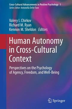 Couverture de l’ouvrage Human Autonomy in Cross-Cultural Context