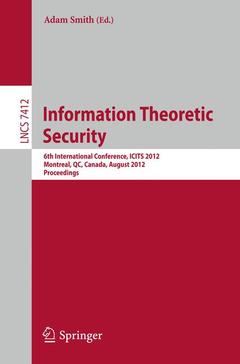 Couverture de l’ouvrage Information Theoretic Security