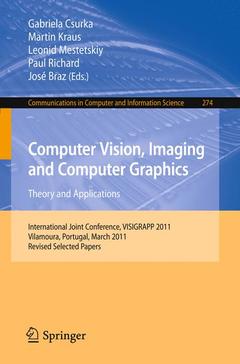 Couverture de l’ouvrage Computer Vision, Imaging and Computer Graphics - Theory and Applications