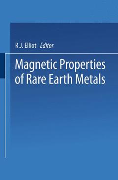 Cover of the book Magnetic Properties of Rare Earth Metals