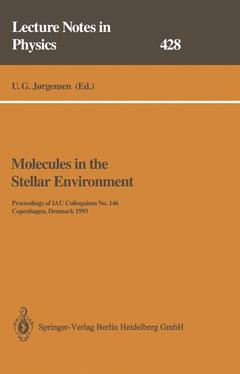 Couverture de l’ouvrage Molecules in the Stellar Environment