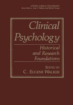Couverture de l’ouvrage Clinical Psychology