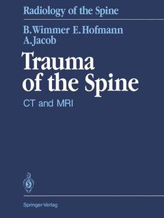 Couverture de l’ouvrage Trauma of the Spine