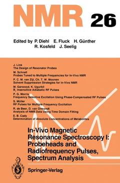 Couverture de l’ouvrage In-Vivo Magnetic Resonance Spectroscopy I: Probeheads and Radiofrequency Pulses Spectrum Analysis