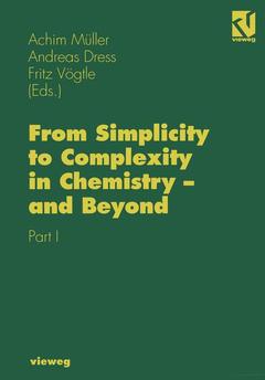 Couverture de l’ouvrage From Simplicity to Complexity in Chemistry — and Beyond