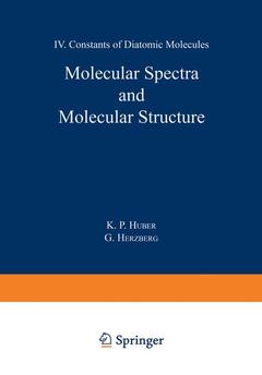Couverture de l’ouvrage Molecular Spectra and Molecular Structure