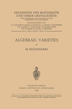Couverture de l’ouvrage Algebraic Varieties