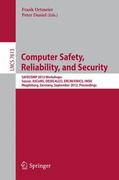 Couverture de l’ouvrage Computer Safety, Reliability, and Security