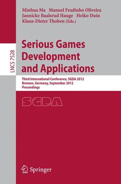 Couverture de l’ouvrage Serious Games Development and Applications