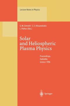 Couverture de l’ouvrage Solar and Heliospheric Plasma Physics