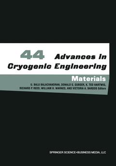 Couverture de l’ouvrage Advances in Cryogenic Engineering Materials