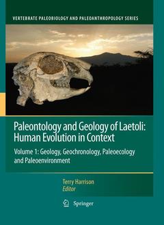 Couverture de l’ouvrage Paleontology and Geology of Laetoli: Human Evolution in Context
