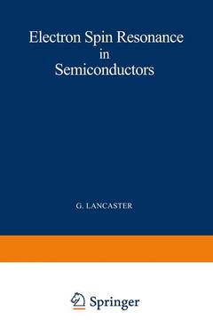 Cover of the book Electron Spin Resonance in Semiconductors