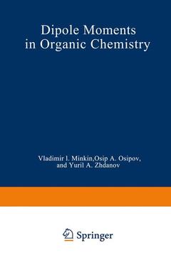 Couverture de l’ouvrage Dipole Moments in Organic Chemistry
