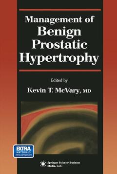 Couverture de l’ouvrage Management of Benign Prostatic Hypertrophy