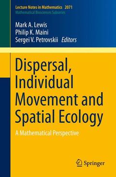 Couverture de l’ouvrage Dispersal, Individual Movement and Spatial Ecology