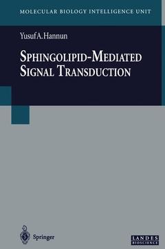 Couverture de l’ouvrage Sphingolipid-Mediated Signal Transduction
