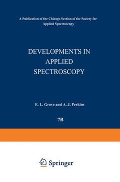 Cover of the book Developments in Applied Spectroscopy