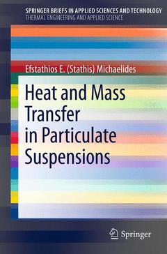 Cover of the book Heat and Mass Transfer in Particulate Suspensions