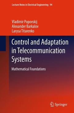 Couverture de l’ouvrage Control and Adaptation in Telecommunication Systems