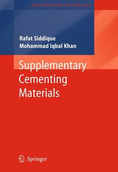 Couverture de l’ouvrage Supplementary Cementing Materials