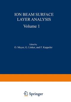 Couverture de l’ouvrage Ion Beam Surface Layer Analysis
