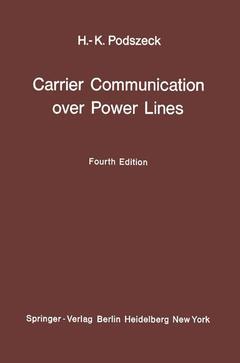 Couverture de l’ouvrage Carrier Communication over Power Lines