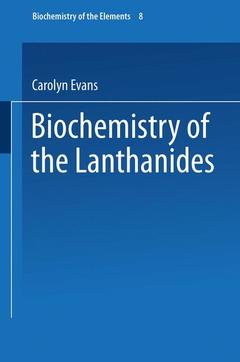 Cover of the book Biochemistry of the Lanthanides