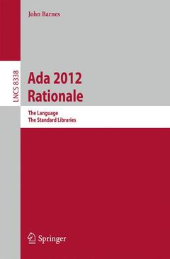 Couverture de l’ouvrage Ada 2012 Rationale