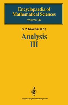 Cover of the book Analysis III