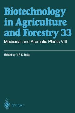 Couverture de l’ouvrage Medicinal and Aromatic Plants VIII