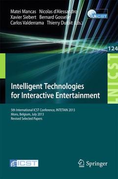 Couverture de l’ouvrage Intelligent Technologies for Interactive Entertainment