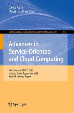 Cover of the book Advances in Service-Oriented and Cloud Computing