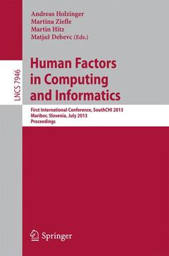 Couverture de l’ouvrage Human Factors in Computing and Informatics