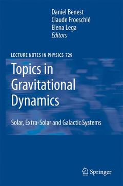 Couverture de l’ouvrage Topics in Gravitational Dynamics