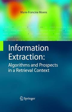 Couverture de l’ouvrage Information Extraction: Algorithms and Prospects in a Retrieval Context