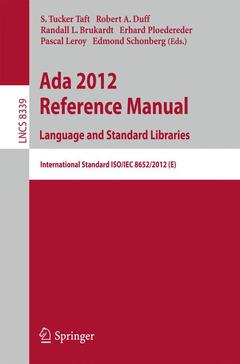 Couverture de l’ouvrage Ada 2012 Reference Manual. Language and Standard Libraries