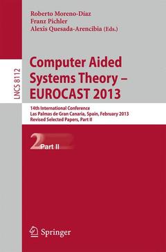 Couverture de l’ouvrage Computer Aided Systems Theory -- EUROCAST 2013