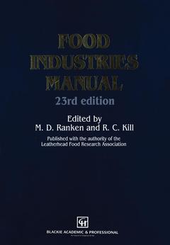 Couverture de l’ouvrage Food Industries Manual